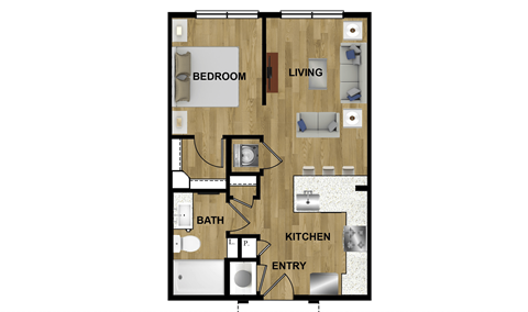 S1 Floor Plan at Brixton South Shore, Austin